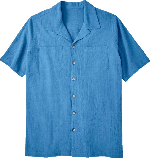 Big & Tall Gauze Camp Shirt