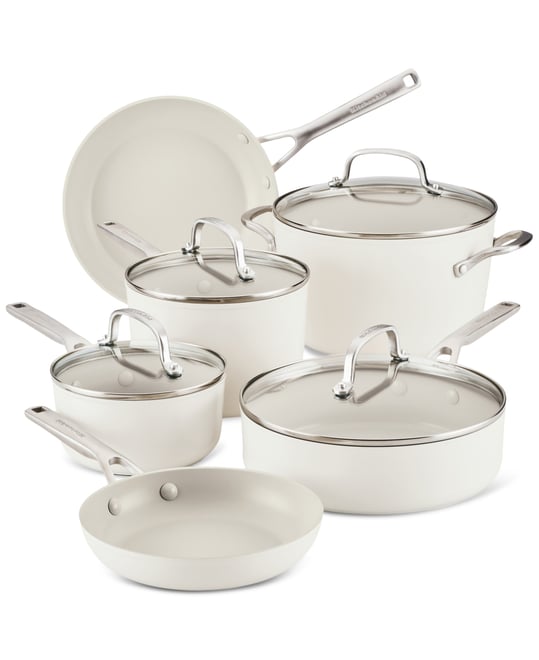 Hard Anodized Ceramic Nonstick 10 Piece Set