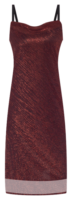 Women's Pleat Cowl Midi Dress