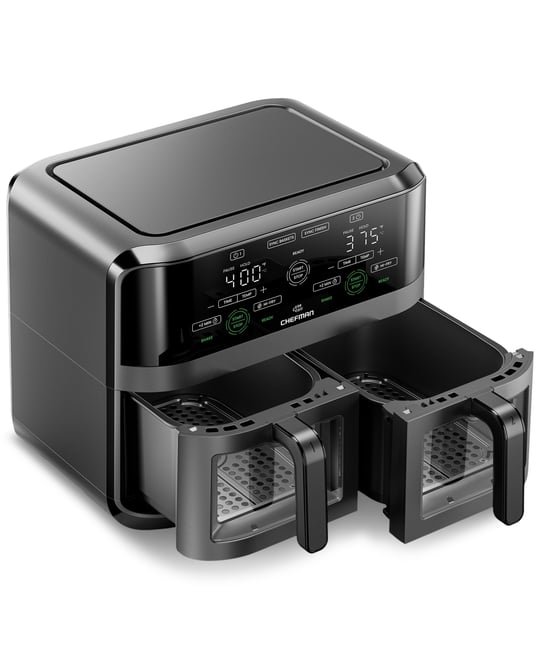 6-Qt. Digital Dual-Cooking Double-Basket Air Fryer