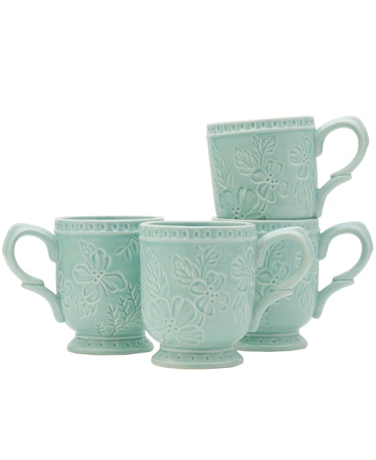 English Garden Mugs, Set of 4