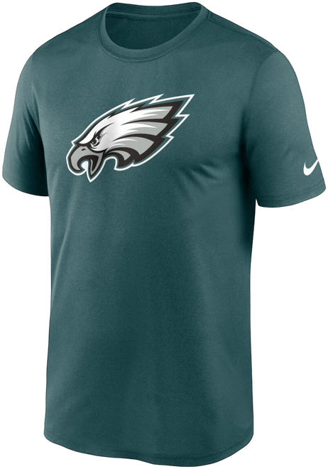 Men's  Midnight Green Philadelphia Eagles Legend Logo Performance T-shirt