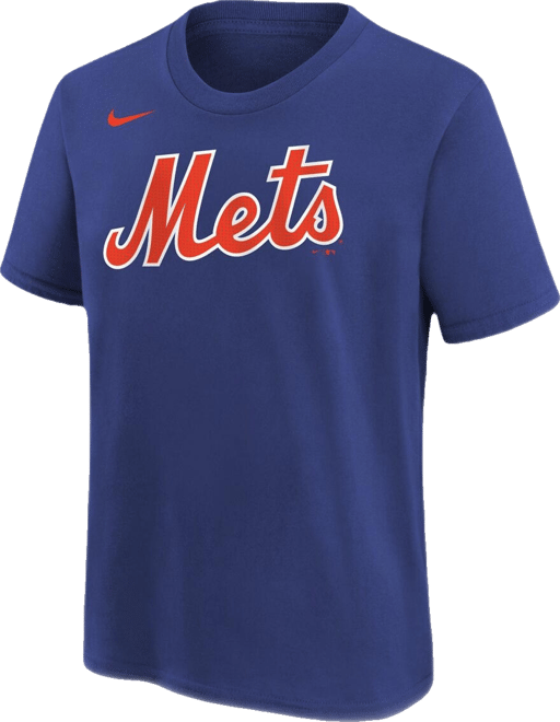 Big Boys  Francisco Lindor Royal New York Mets Home Player Name and Number T-shirt
