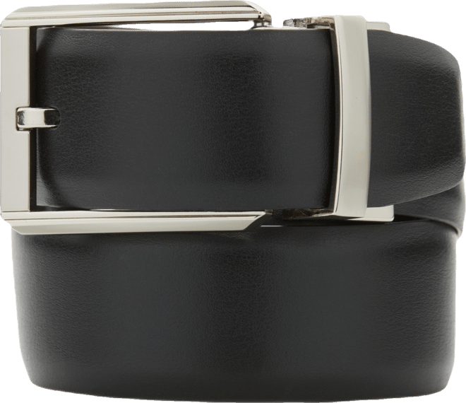 Men's Silver-Tone Reversible Belt