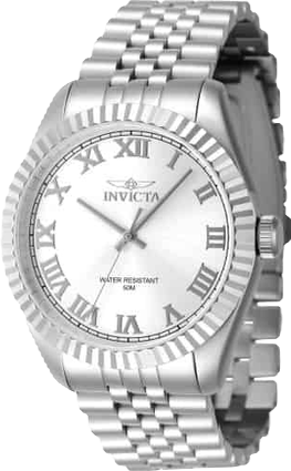 Men's 47397 Specialty Quartz 3 Hand Silver Dial Watch