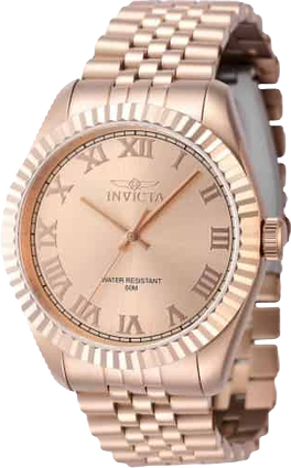 Men's 47407 Specialty Quartz 3 Hand Rose Gold Dial Watch