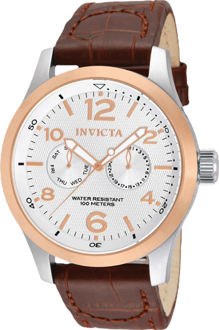 Men's 13010 I-Force Quartz Multifunction Silver Dial Watch