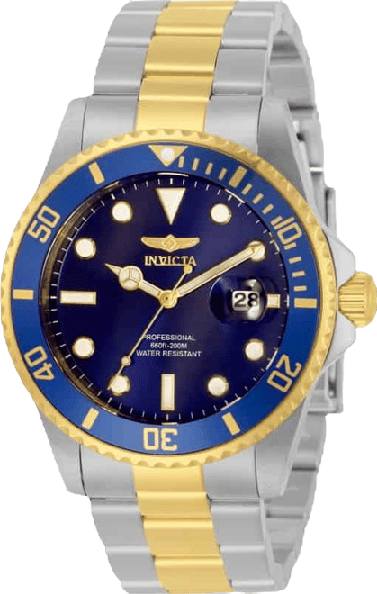 Men's 33268 Pro Diver Quartz 3 Hand Blue Dial Watch