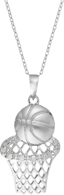 Orecchini A Canestro In Argento 925 DAYLINLOVE | Pallacanestro In Miniatura | Regalo Per Appassionate Di Basket