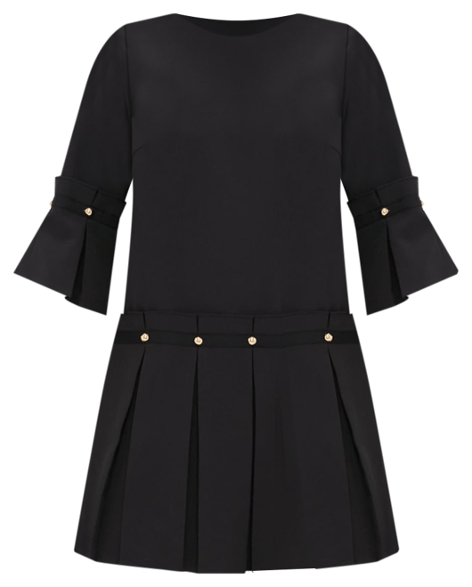 Tuckernuck Black Duchess Satin Drop Waist deals Dress X- Small, Black