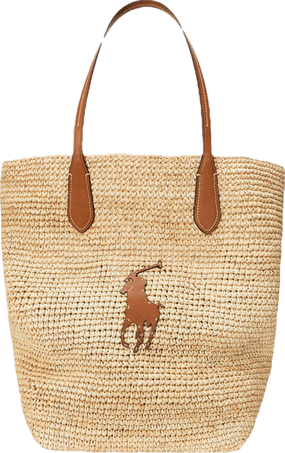 Polo Ralph Lauren Big Pony Large Raffia Tote Bag | Bloomingdale's