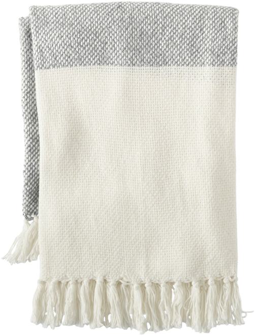 Color Block Throw Blanket