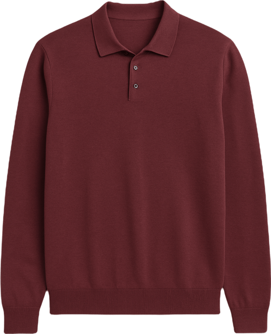 Men's Big & Tall Lightweight Polo Sweater