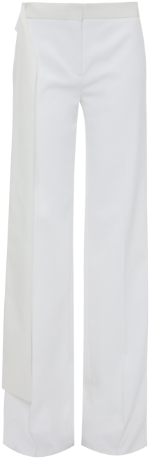 Satin Waistband Trouser In Ivory