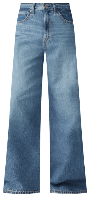Women's Cinch-Waist Lightweight Baggy Jeans