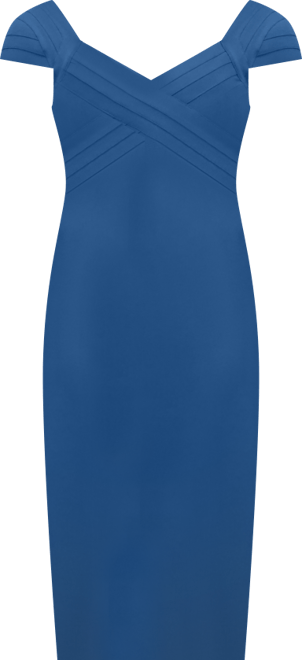 Women's Bandage Sweetheart Cap-Sleeve Dress