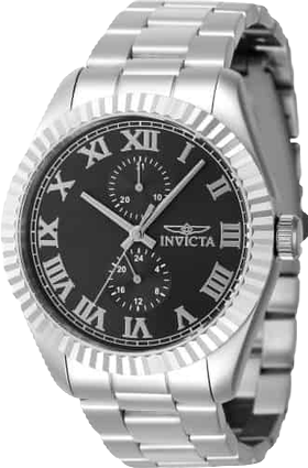 Men's 47420 Specialty Quartz Multifunction Black Dial Watch