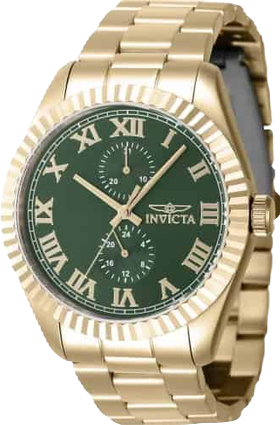 Men's 47430 Specialty Quartz Multifunction Green Dial Watch