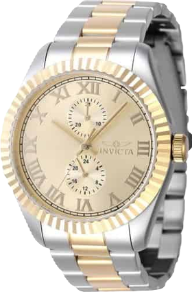 Men's 47428 Specialty Quartz Multifunction Gold Dial Watch