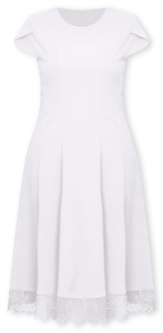 Women's Chiffon Sleeve Scuba Dress