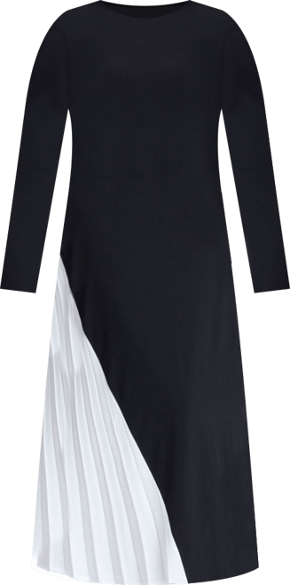 Women's Plus Size Maxi Dress With Pleat