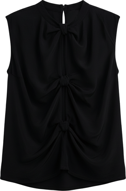 Women's The Knot-so-Basic Top in Black