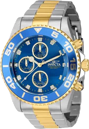 Men's 43408 Pro Diver Quartz Chronograph Blue Dial Watch