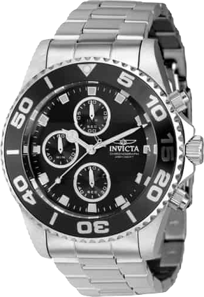 Men's 43405 Pro Diver Quartz Chronograph Black Dial Watch