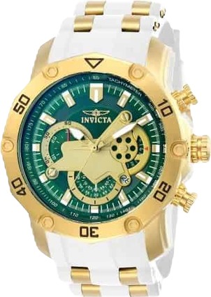Men's 23422 Pro Diver Quartz Multifunction Green Dial Watch