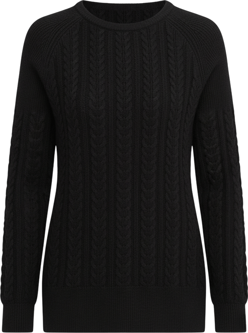 Women's At Last Cable Knit Jumper with Slit