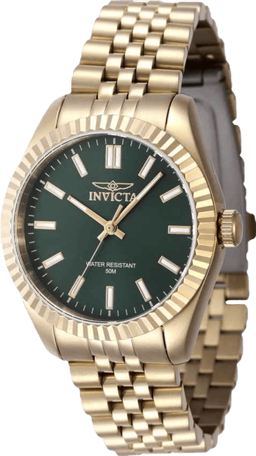 Women's 47505 Specialty Quartz 3 Hand Green Dial Watch