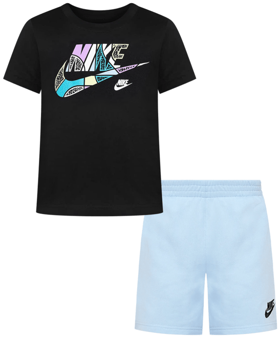 Nike Sportswear "Outside the Lines" Little Kids' 2-Piece French Terry Shorts Set