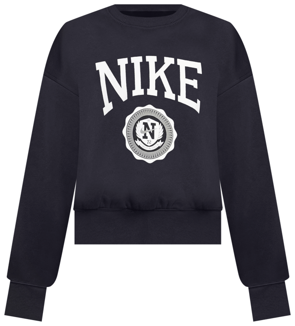 Nike Sportswear Club Girls' French Terry Crew-Neck Sweatshirt