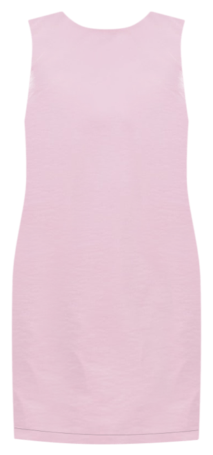 Soft Pink Bow Bella Mini Dress