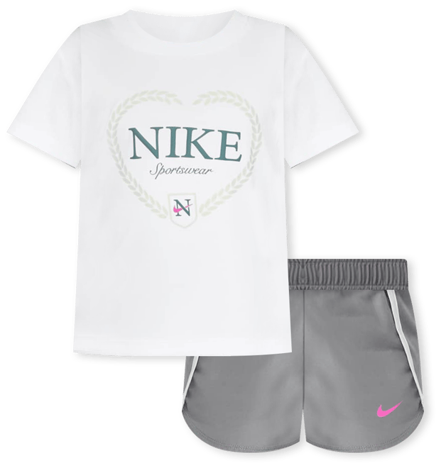 Nike Dri-FIT Game, Swoosh, Match! Little Kids' 2-Piece Solid Set