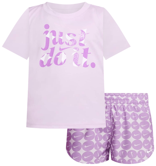 Nike Dri-FIT Essentials Conjunto de 2 piezas Sprinter estampado para niños talla pequeña