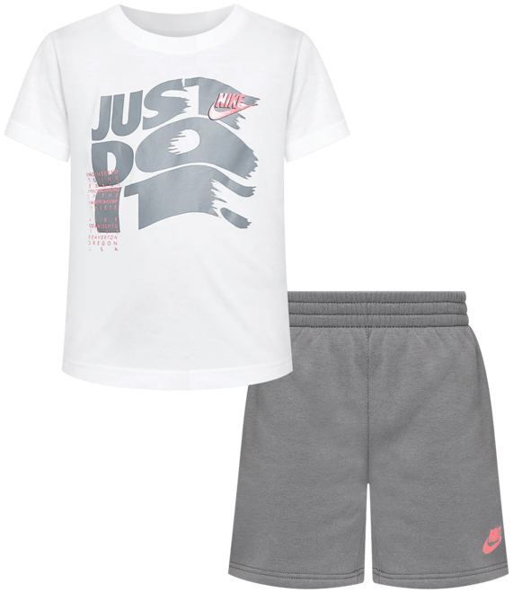 Nike Sportswear Little Kids' On the Move 2-Piece French Terry Shorts Set