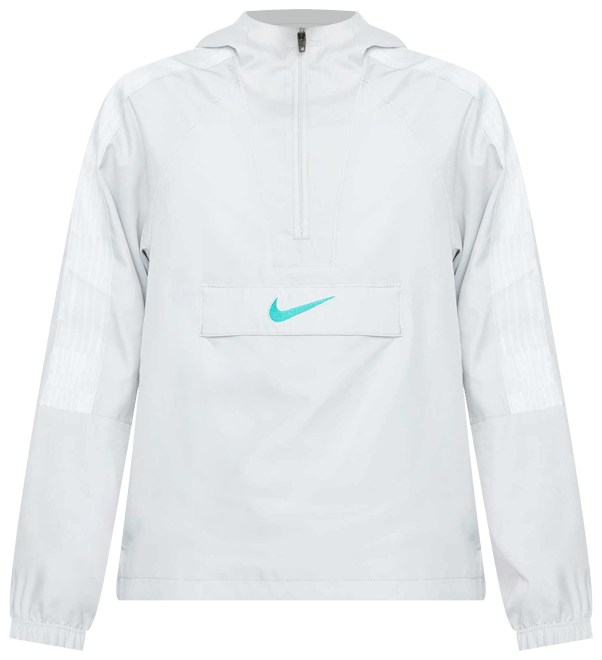 Nike Academy Chamarra deportiva de fútbol con gorro de medio cierre para niños talla grande