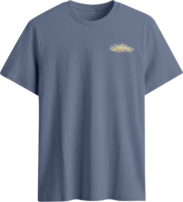 トップス SAYO NAGASE SPRING EVENING COLLAB TEE Shop Upscale Urban Saint Glass Tee MTUS213-02428 blue