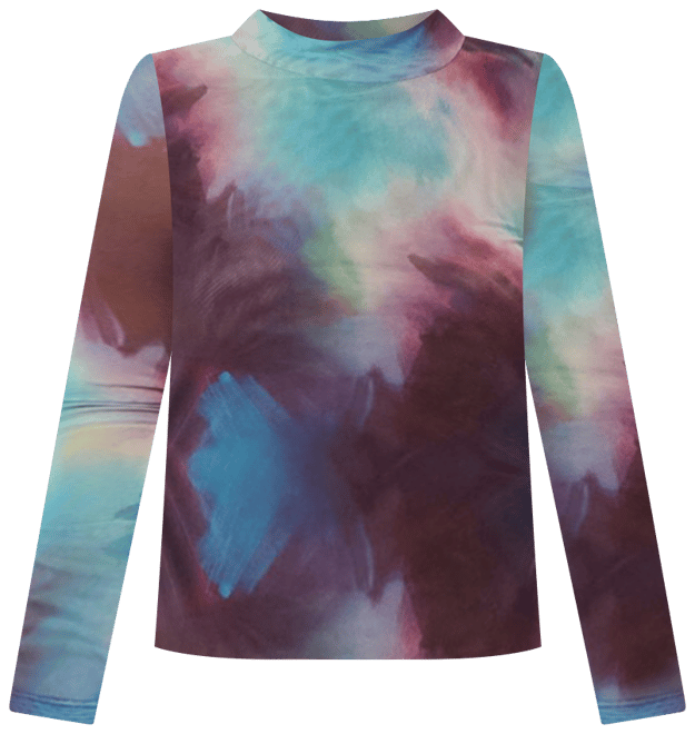 Whistles Mock Neck Mesh Top Bloomingdale's