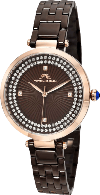 Natalie Stainless Steel Brown Women's Watch 1252BNAS