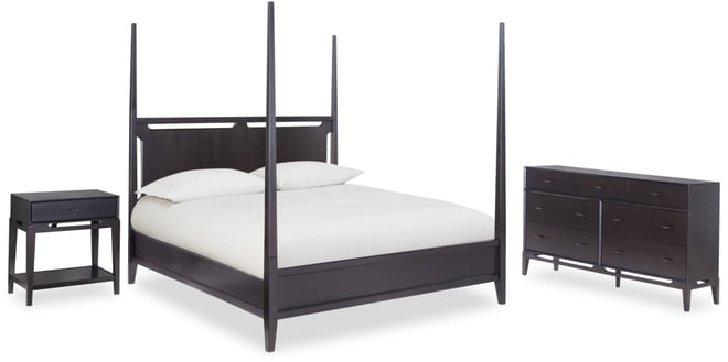 Addelyn 3 Pc. Set (Queen Poster Bed, Dresser & 1-Drawer Nightstand)