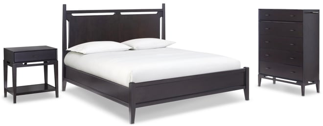 Addelyn 3 Pc. Set (Queen Panel Bed, Chest & 1-Drawer Nightstand)