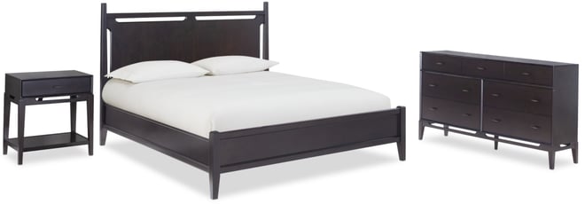 Addelyn 3 Pc. Set (King Panel Bed, Dresser & 1-Drawer Nightstand)