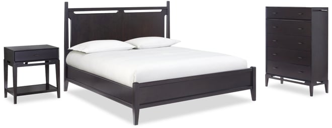 Addelyn 3 Pc. Set (King Panel Bed, Chest & 1-Drawer Nightstand)