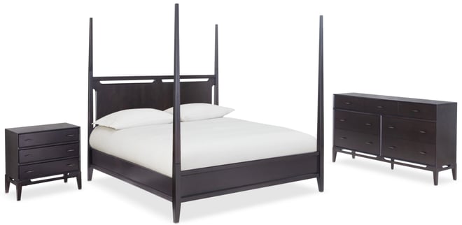 Addelyn 3 Pc. Set (California King Poster Bed, Dresser & 3-Drawer Nightstand)