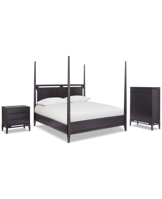 Addelyn 3 Pc. Set (California King Poster Bed, Chest & 3-Drawer Nightstand)