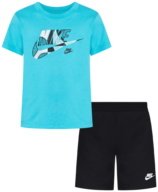 Nike Sportswear "Outside the Lines" Little Kids' 2-Piece French Terry Shorts Set