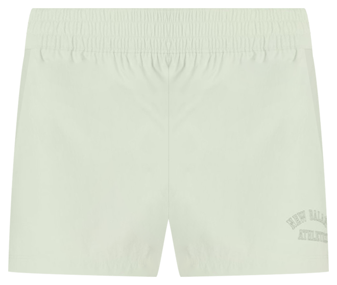 New Balance Dames Graphic Stretch Woven Pocket Short 3"