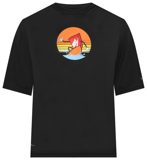 Nike Swim Hydroguard Playera de manga corta Dri-FIT para niño talla grande